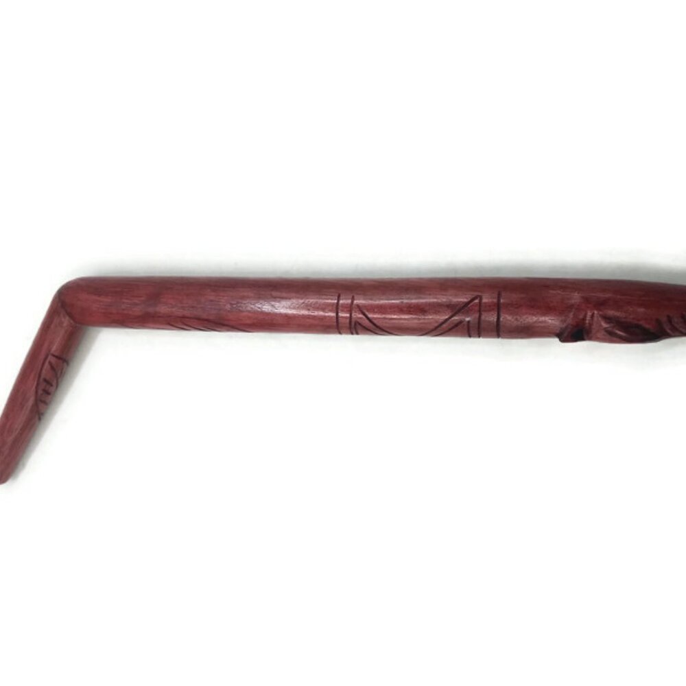 Unisex Tepi Carved Bloodwood Snake Design